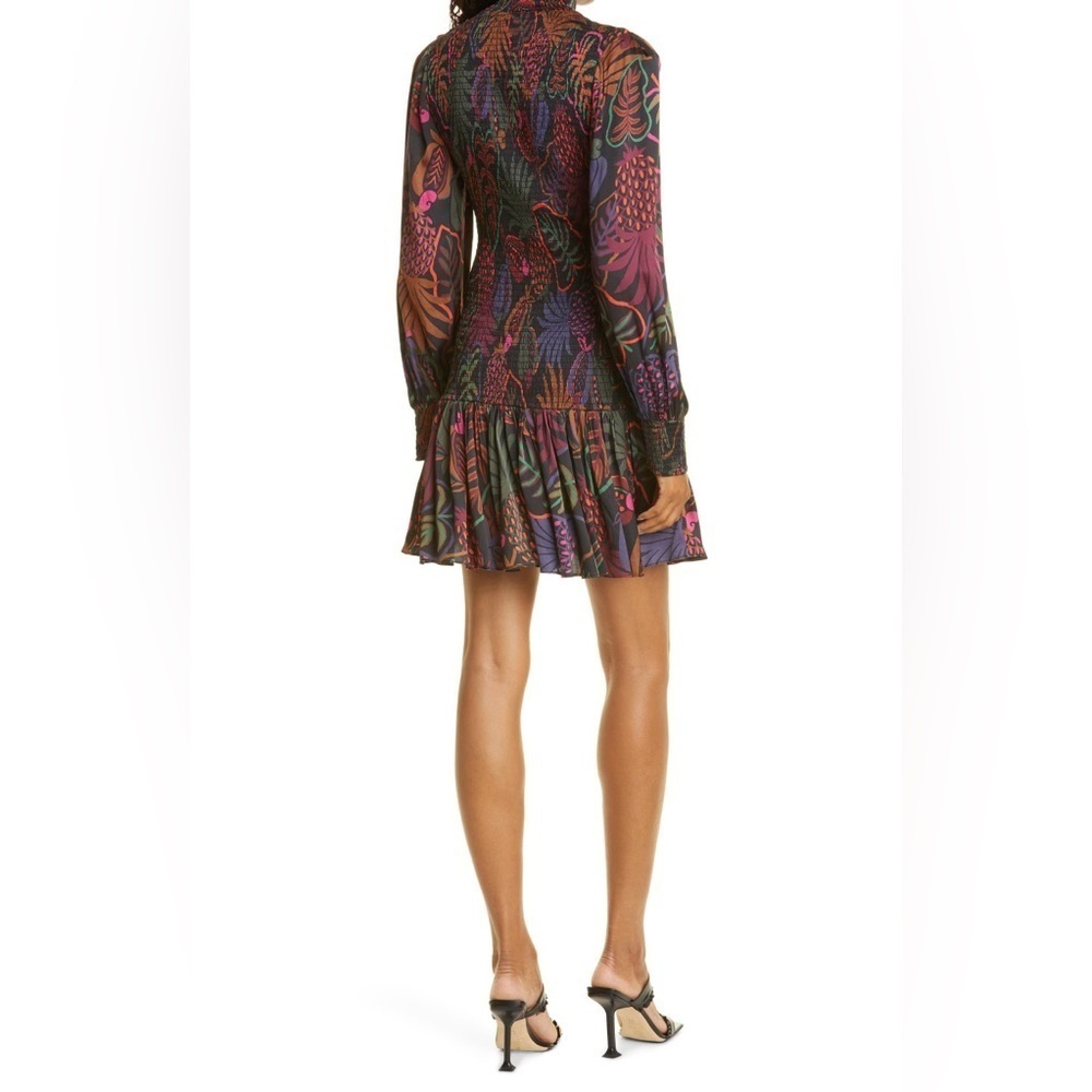 FARM RIO Frutis Dream Long‎ Sleeve Minidress Size Small - Picture 10 of 16